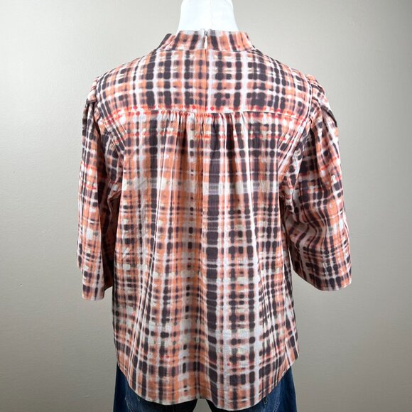 JOIE Lyell Twist Front Printed Cotton Top - Picture 9 of 12